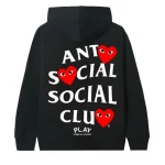 ASSC X COMME Des GARCONS Black Hoodie