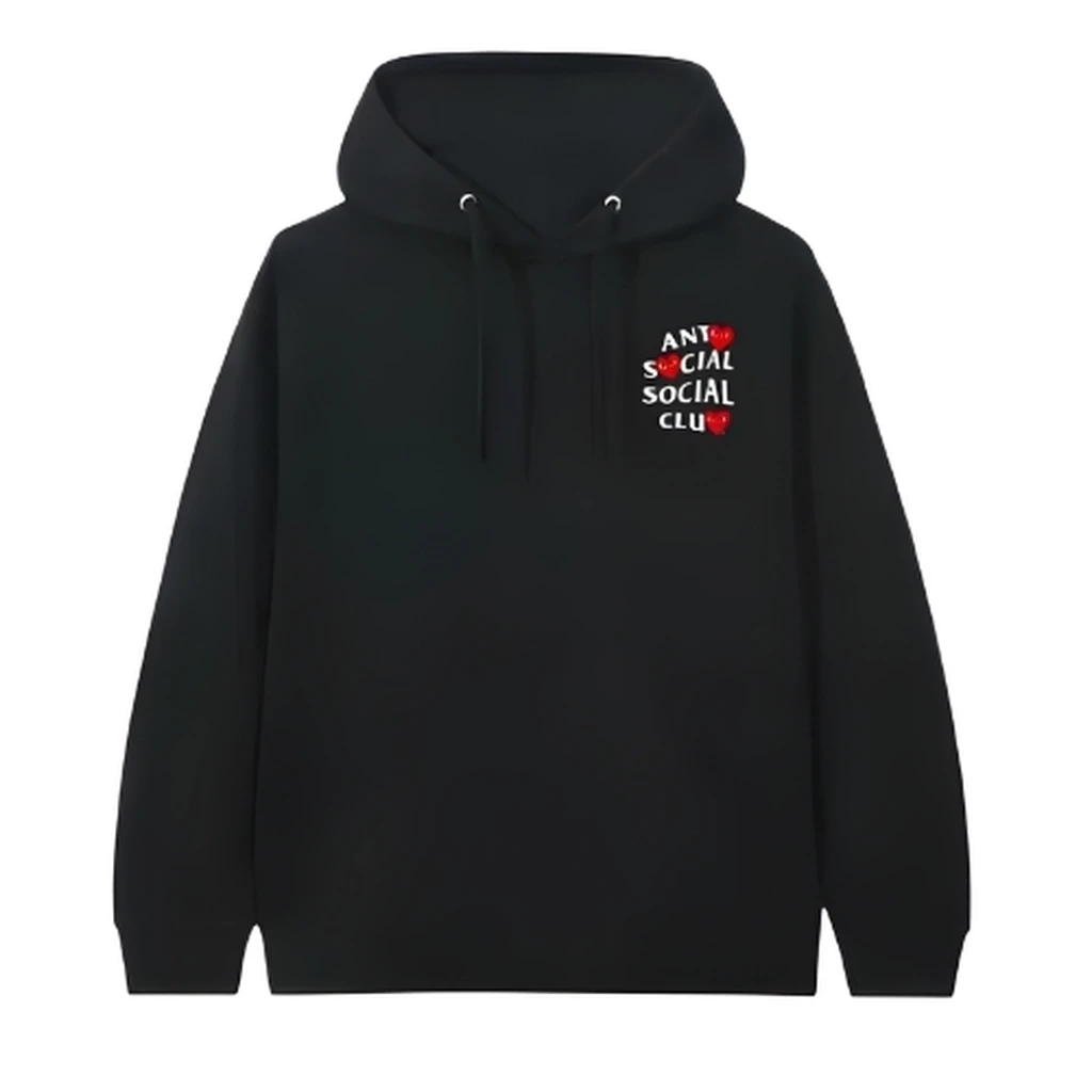 ASSC X COMME Des GARCONS Black Hoodie