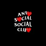 ASSC X COMME Des GARCONS Black Hoodie