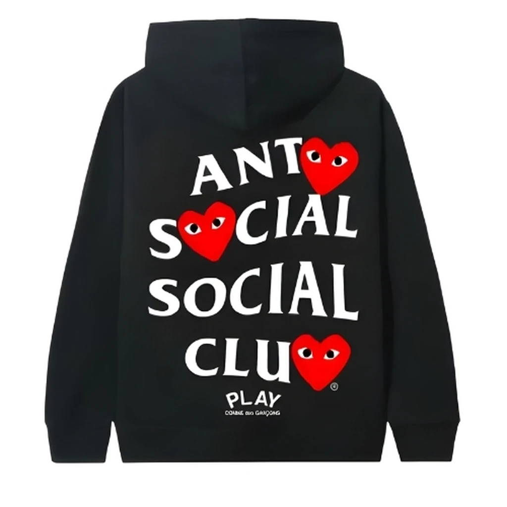 ASSC X COMME Des GARCONS Black Hoodie