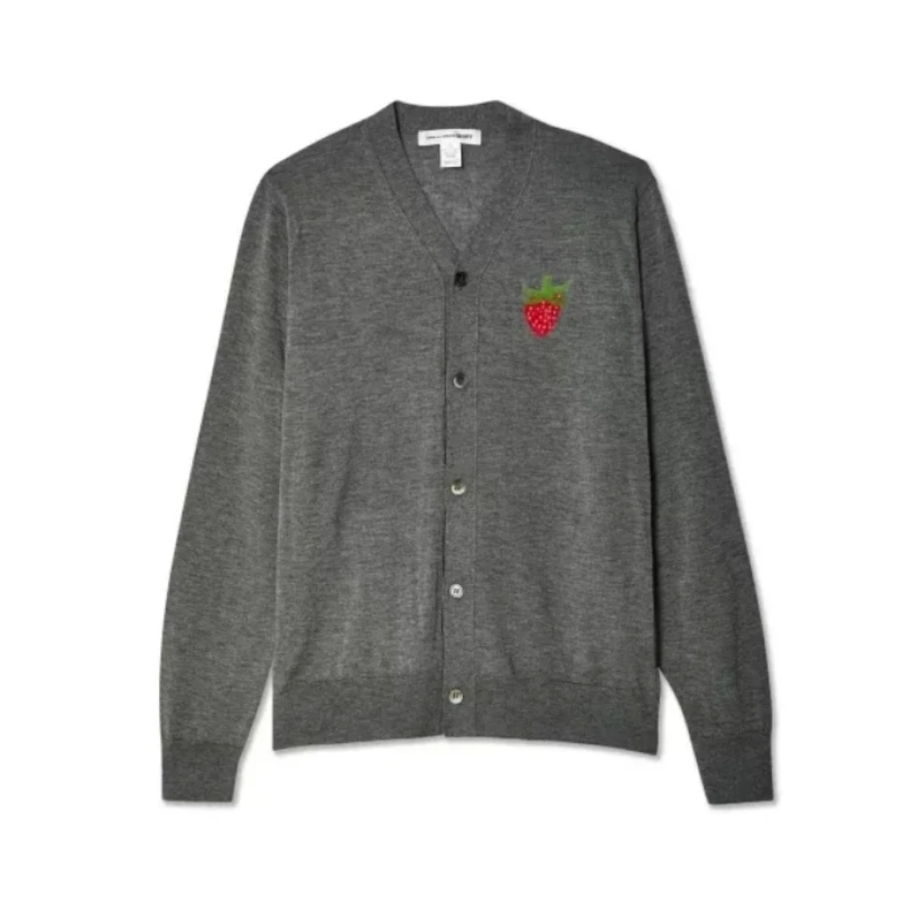 CDG Gris X Brett Westfall Fresa Cardigan