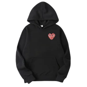 CDG Play Camo Small Hoodie Heart