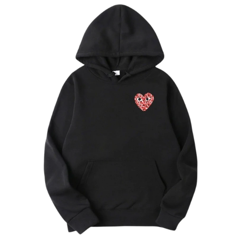 CDG Play Camo Small Hoodie Heart