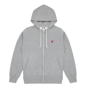CDG Play Small Emblem Hoodie Zip