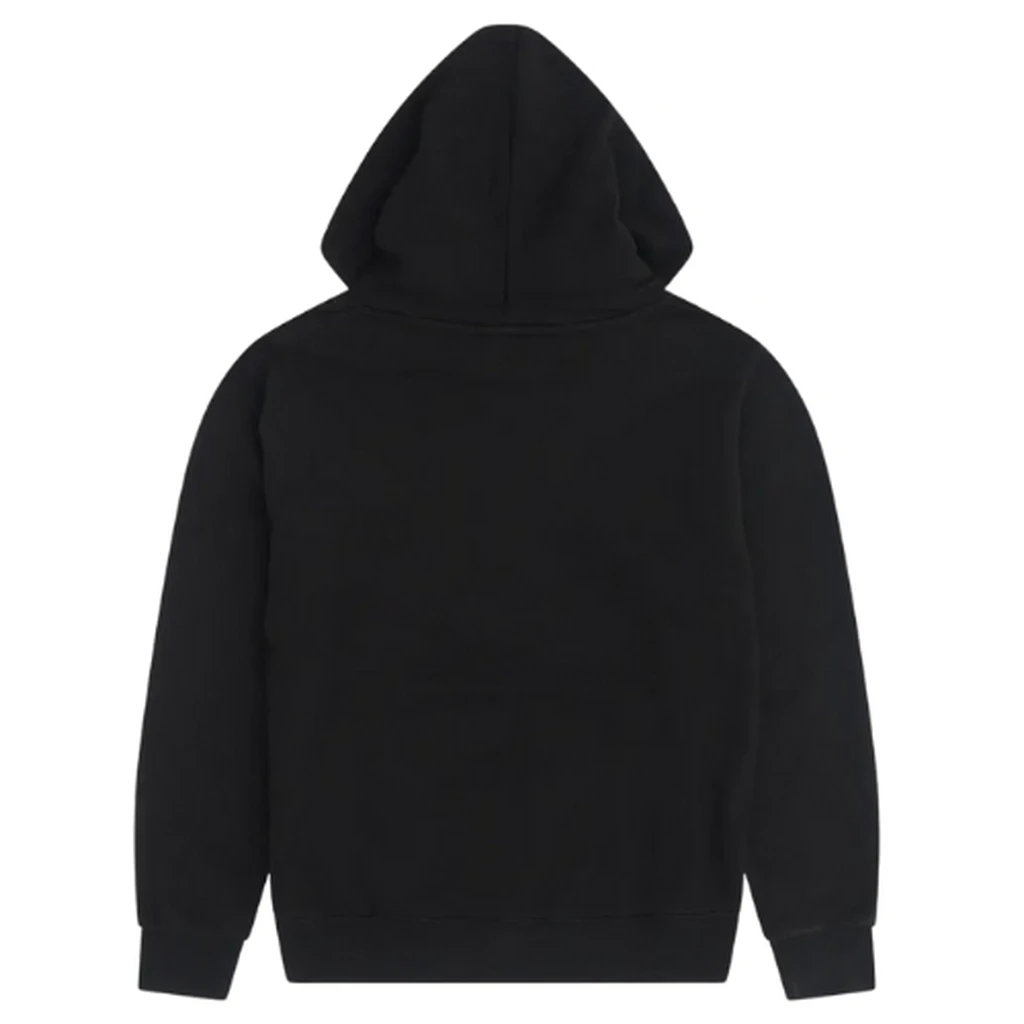 CDG Hoodie Black White Printed Logo