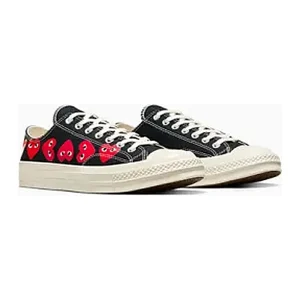 Cdg Conerse Multi Hearts Bota Baja Negro Collection