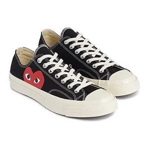 Cdg Converse Big Corazon Bota Baja Negro Release