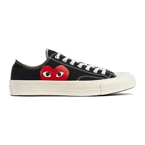 Cdg Converse Big Corazon Bota Baja Negro Trend
