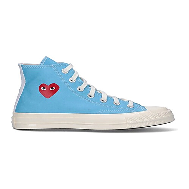 Cdg Converse Chuck High Bright Azul Tenis