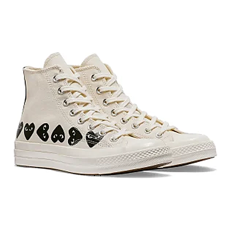 Cdg Converse Multi Hearts Bota Alta Blanco Release