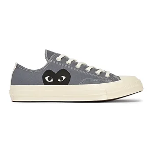 Cdg Converse Negro Corazon Gris Bota Baja Collection