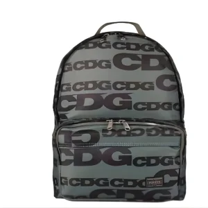 Cdg Grey Nylon Backpack Bag