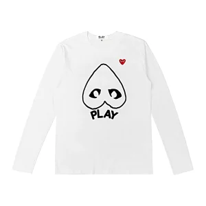 Cdg Men Women Long Sleeved Sudadera Design