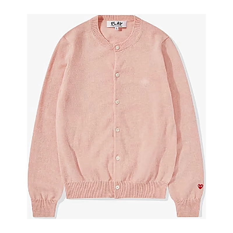 Cdg Mujer Lana Cardigan Crema