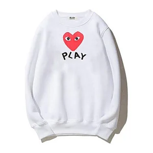 Cdg Play Double Side Printed Sudadera Collection