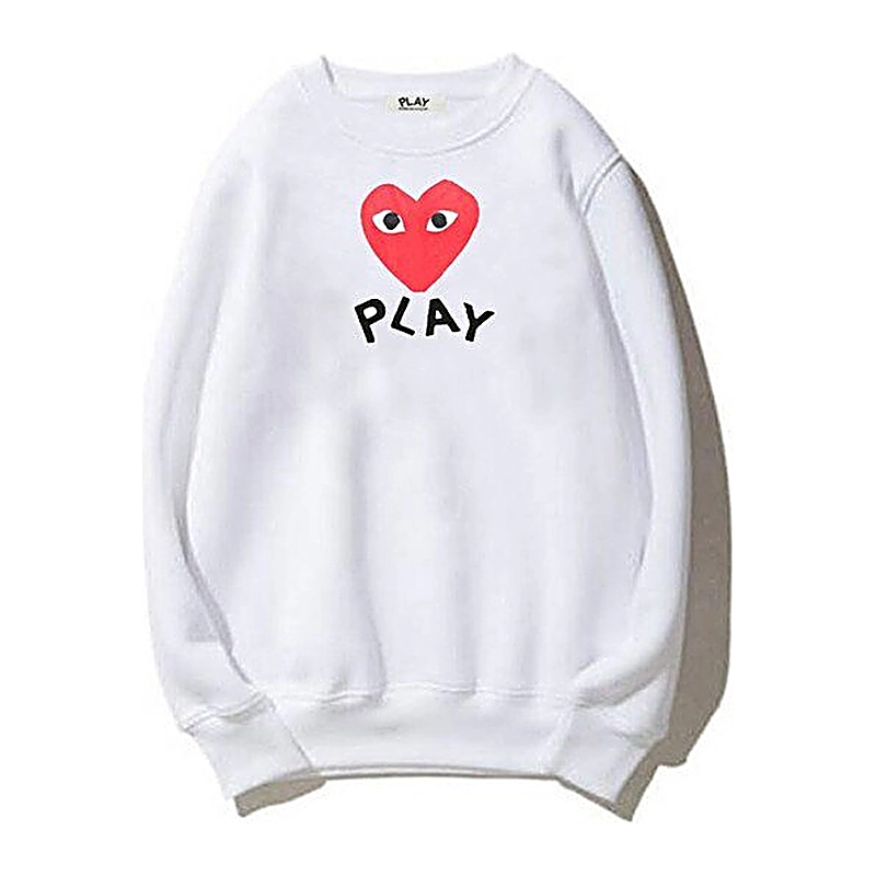 Cdg Play Double Side Printed Sudadera Collection
