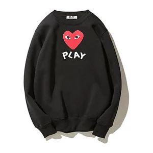 Cdg Play Double Side Printed Sudadera Fit