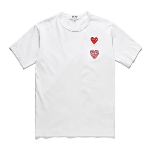 Cdg Play Limited Rhinestone Emblem Design