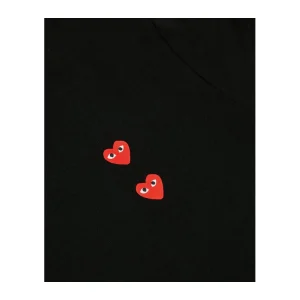 Cdg Play Multi Rojo Corazon Longsleeve T Playera Negro Style