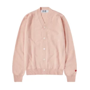 Comme Des Garcons Crema Lana Cuello V Cardigan Unisex Cdg Cardigan