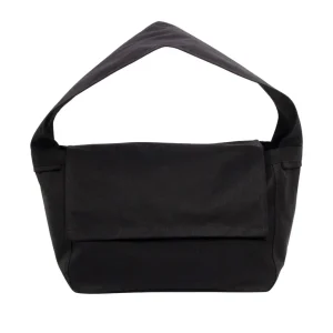 Comme Des Garcons Logo Black Tote Bag White