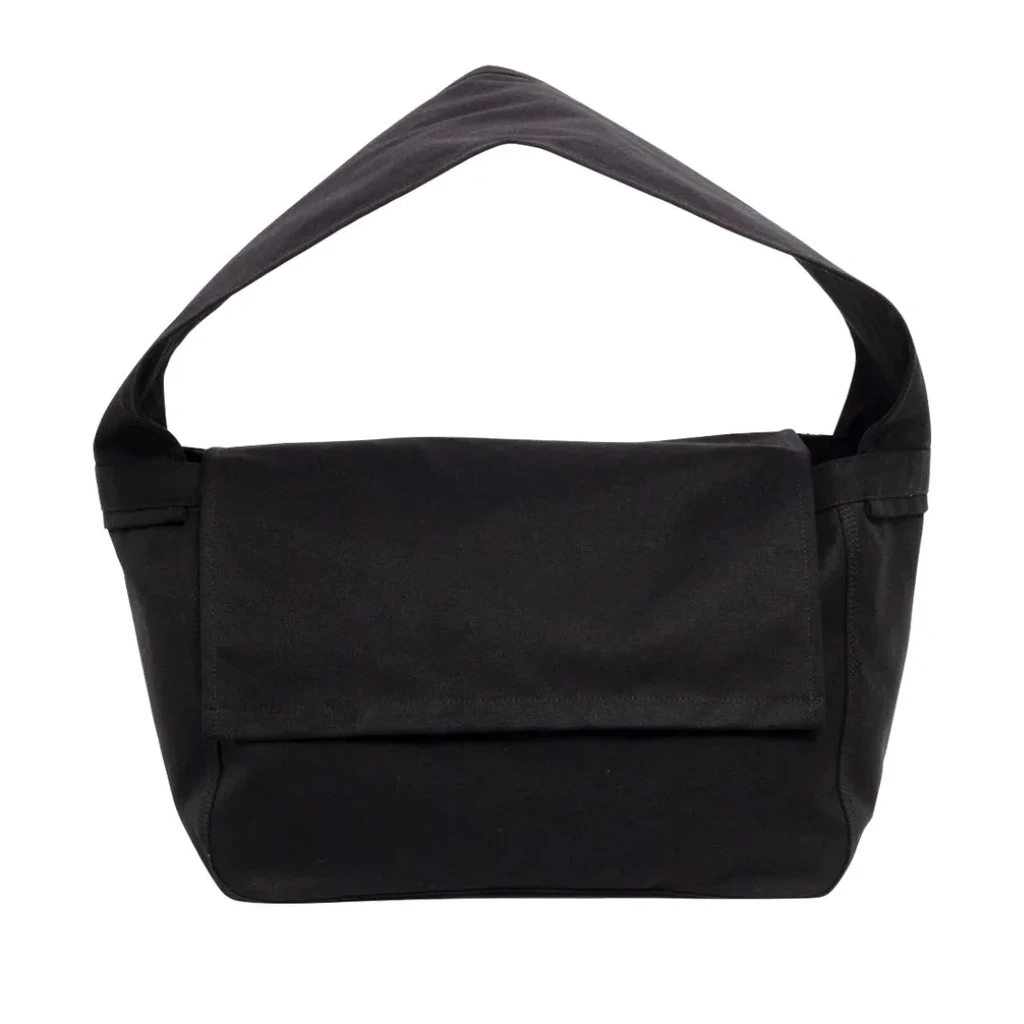 Comme Des Garcons Logo Black Tote Bag White