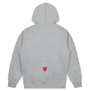Comme Des Garcons PLAY Grey Hoodie