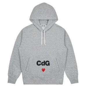 Comme Des Garcons PLAY Grey Hoodie